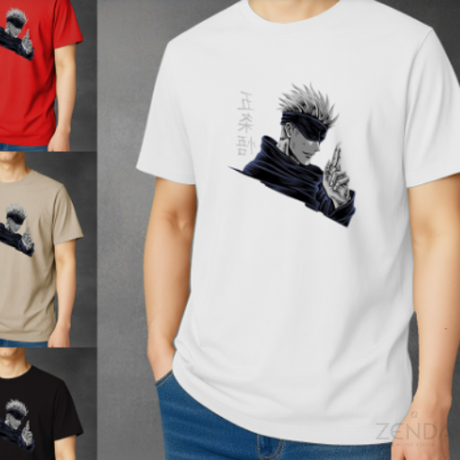 Camiseta Anime Gojo Manga Mode Hombre