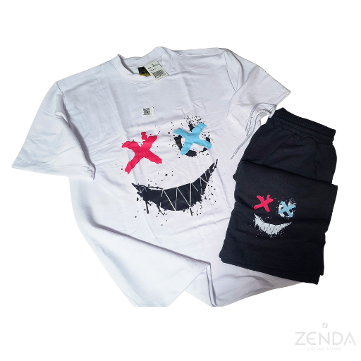 Conjunto Oversize Smile X – Camiseta + Pantaloneta
