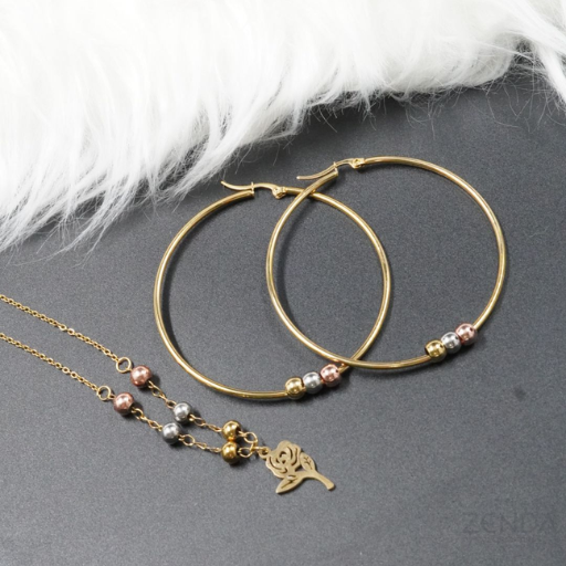 Jueguito De 3 Candogas De Oro