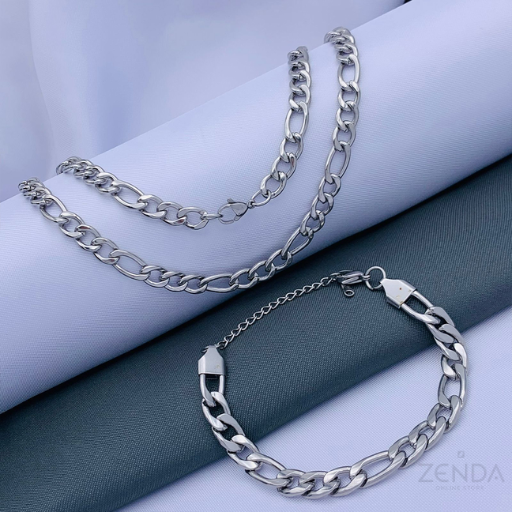 Duo De Cadena,Cartier Plateado